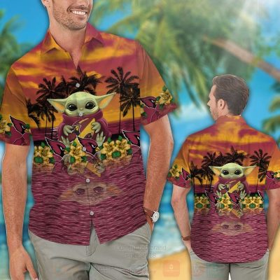 Nfl Arizona Cardinals And Baby Yoda Hawaiian Shirt, Short - Hot Sale 2025