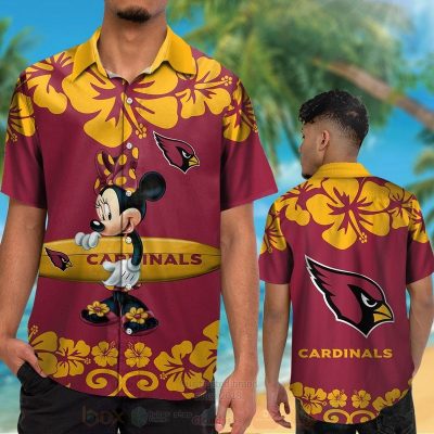 Nfl Arizona Cardinals And Minnie Mouse Hawaiian Shirt, Short - Hot Sale 2025
