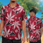 Nfl Atlanta Falcons Cannabis Leaves Hawaiian Shirt Short.jpg - demo10