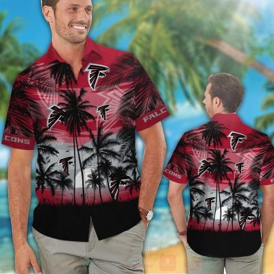 Nfl Atlanta Falcons Grey-Black Hawaiian Shirt, Short - Hot Sale 2025