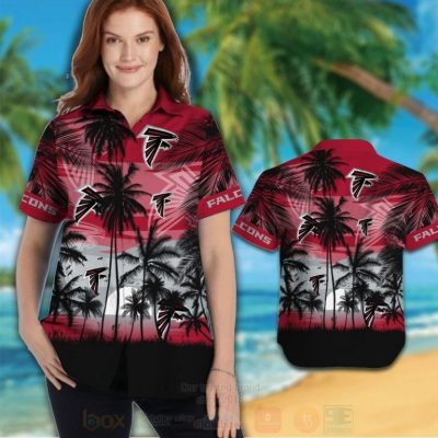 Nfl Atlanta Falcons Grey-Black Hawaiian Shirt, Short - Hot Sale 2025