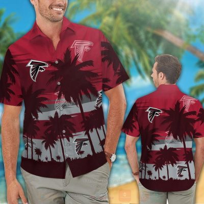 Nfl Atlanta Falcons Grey-Red Hawaiian Shirt, Short - Hot Sale 2025