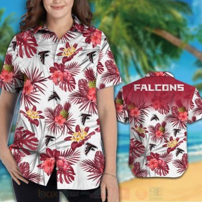 Nfl Atlanta Falcons Hibiscus Flower Hawaiian Shirt, Short - Hot Sale 2025