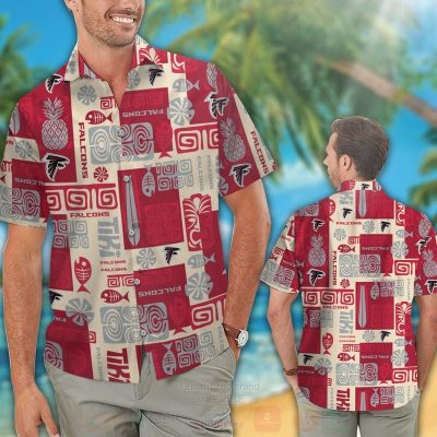 Nfl Atlanta Falcons Pineapple And Fish Hawaiian Shirt, Short - Hot Sale 2025