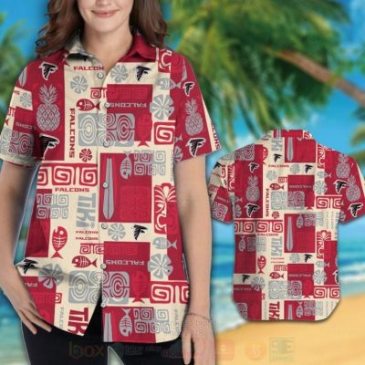 Nfl Atlanta Falcons Pineapple And Fish Hawaiian Shirt, Short - Hot Sale 2025