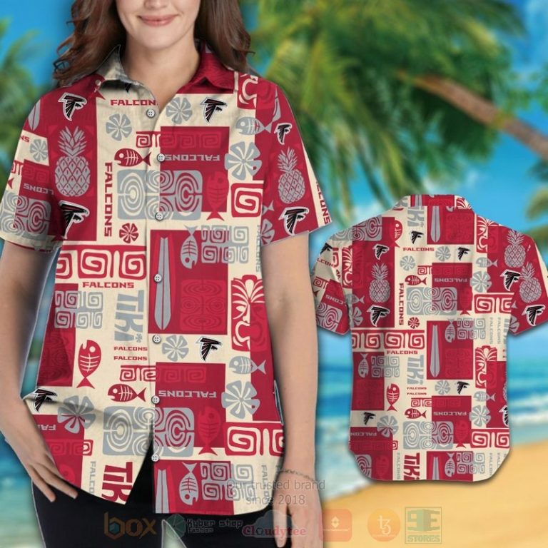 Nfl Atlanta Falcons Pineapple And Fish Hawaiian Shirt, Short - Hot Sale 2025