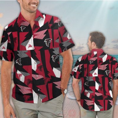 Nfl Atlanta Falcons Red-Black Hawaiian Shirt, Short - Hot Sale 2025