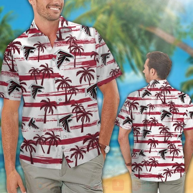 Nfl Atlanta Falcons Red-White Hawaiian Shirt, Short - Hot Sale 2025