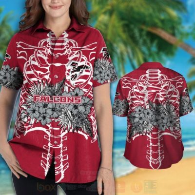 Nfl Atlanta Falcons Skeleton Hawaiian Shirt, Short - Hot Sale 2025