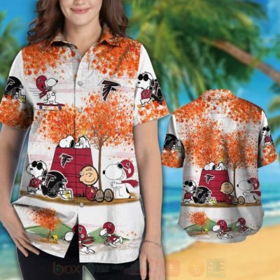 Nfl Atlanta Falcons Snoopy Autumn Hawaiian Shirt, Short - Hot Sale 2025