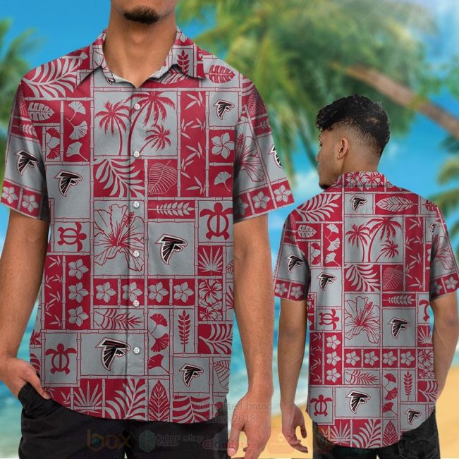 Nfl Atlanta Falcons Turtle And Flower Hawaiian Shirt, Short - Hot Sale 2025