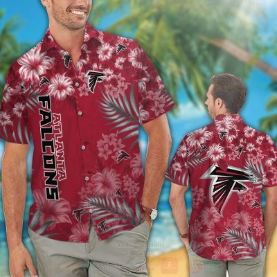 Nfl Atlanta Falcons White Hibiscus Flower Hawaiian Shirt, Short - Hot Sale 2025