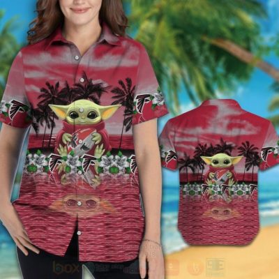 Nfl Atlanta Falcons And Baby Yoda Hawaiian Shirt, Short - Hot Sale 2025