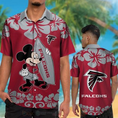 Nfl Atlanta Falcons And Mickey Mouse Hawaiian Shirt, Short - Hot Sale 2025