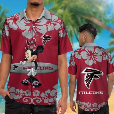 Nfl Atlanta Falcons And Minnie Mouse Hawaiian Shirt, Short - Hot Sale 2025