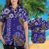 Nfl Baltimore Ravens Blue Hibiscus Flowers Hawaiian Shirt Short 1 2 768x768 1.jpg - demo10