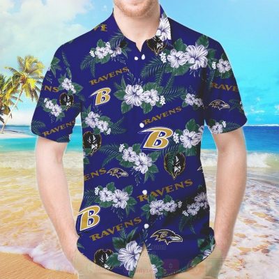 Nfl Baltimore Ravens Navy Hawaiian Shirt, Short - Hot Sale 2025