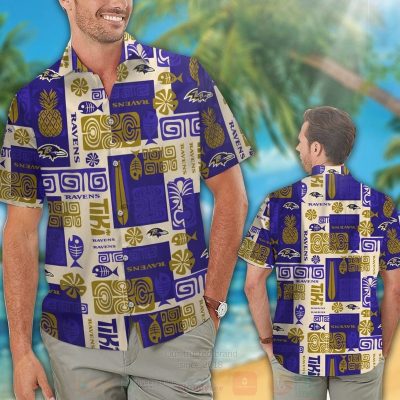 Nfl Baltimore Ravens Pineapple Hawaiian Shirt, Short - Hot Sale 2025