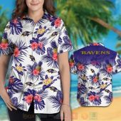 Nfl Baltimore Ravens White Red Hibiscus Flowers Hawaiian Shirt Short 1 2 768x768 1.jpg - demo10
