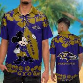 Nfl Baltimore Ravens And Mickey Mouse Hawaiian Shirt Short.jpg - demo10