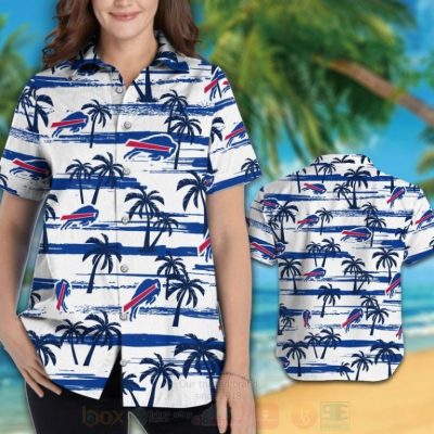 Nfl Buffalo Bills Blue-White Hawaiian Shirt, Short - Hot Sale 2025