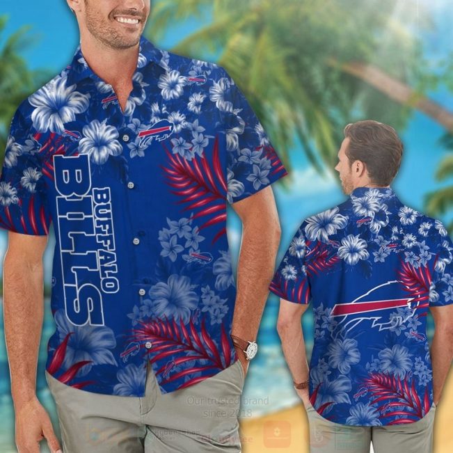 Nfl Buffalo Bills Blue Hibiscus Flowers Hawaiian Shirt, Short - Hot Sale 2025