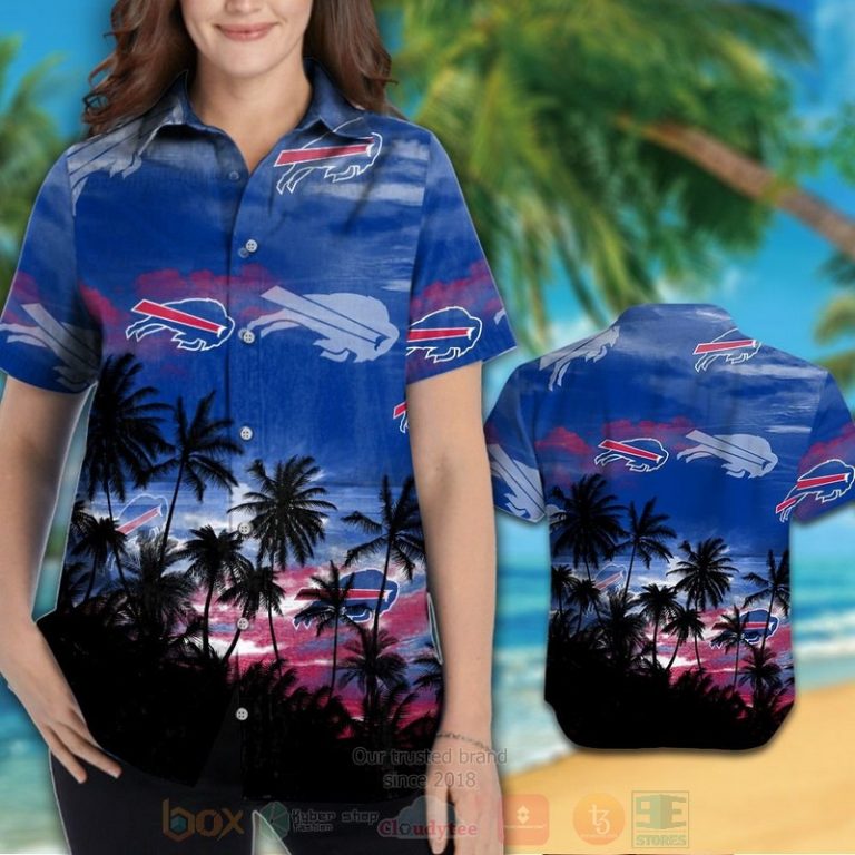 Nfl Buffalo Bills Blue Skye Hawaiian Shirt, Short - Hot Sale 2025