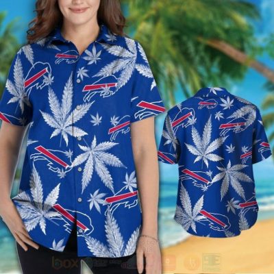 Nfl Buffalo Bills Cannabis Leaves Hawaiian Shirt, Short - Hot Sale 2025