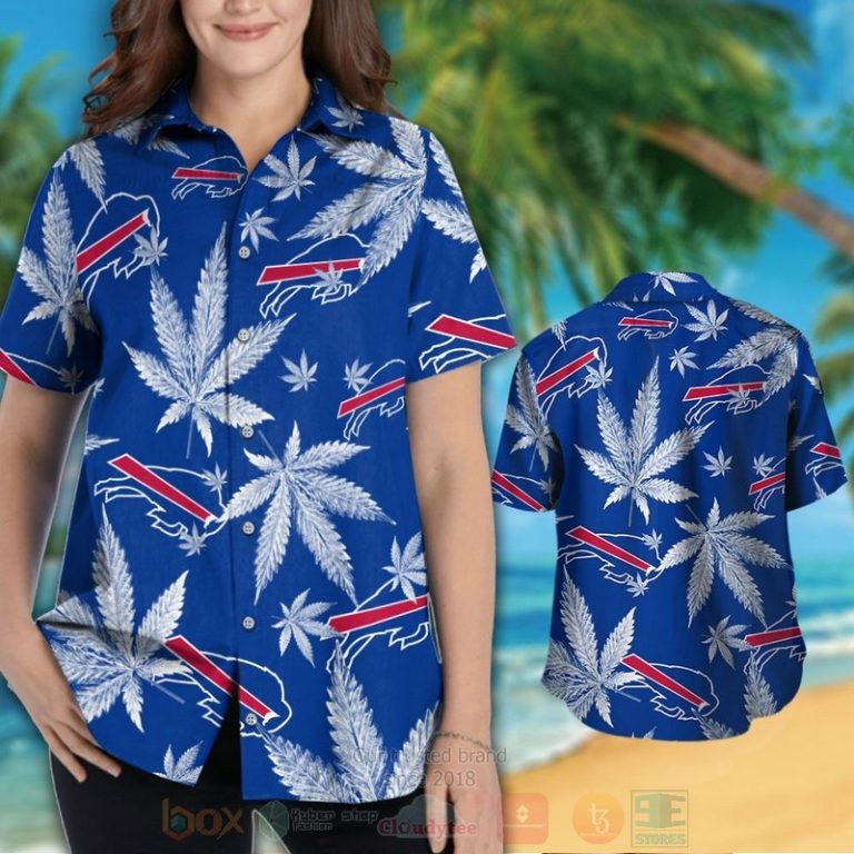 Nfl Buffalo Bills Cannabis Leaves Hawaiian Shirt, Short - Hot Sale 2025