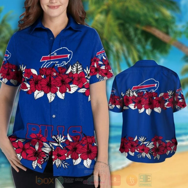 Nfl Buffalo Bills Red Hibiscus Hawaiian Shirt, Short - Hot Sale 2025