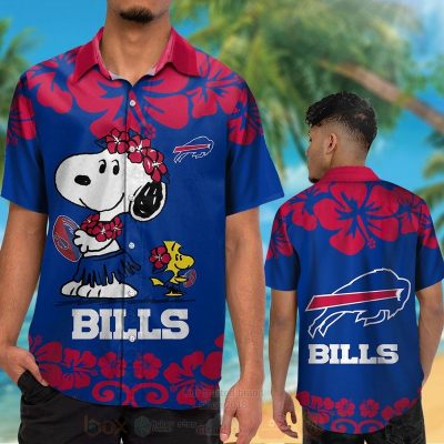 Nfl Buffalo Bills Snoopy And Woodstock Hawaiian Shirt, Short - Hot Sale 2025