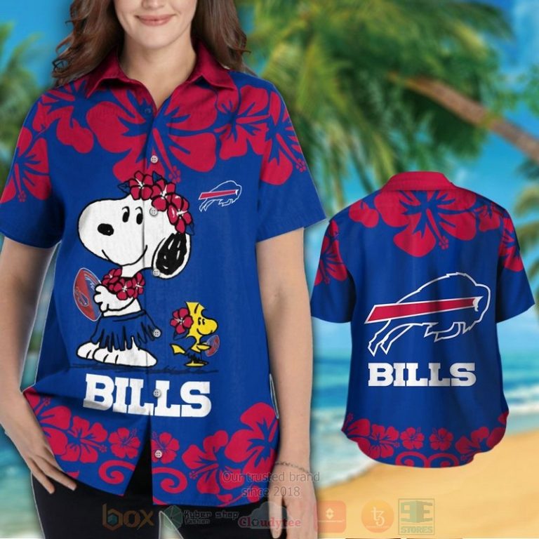 Nfl Buffalo Bills Snoopy And Woodstock Hawaiian Shirt, Short - Hot Sale 2025