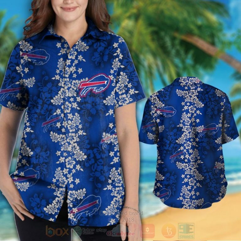 Nfl Buffalo Bills White Hibiscus Hawaiian Shirt, Short - Hot Sale 2025