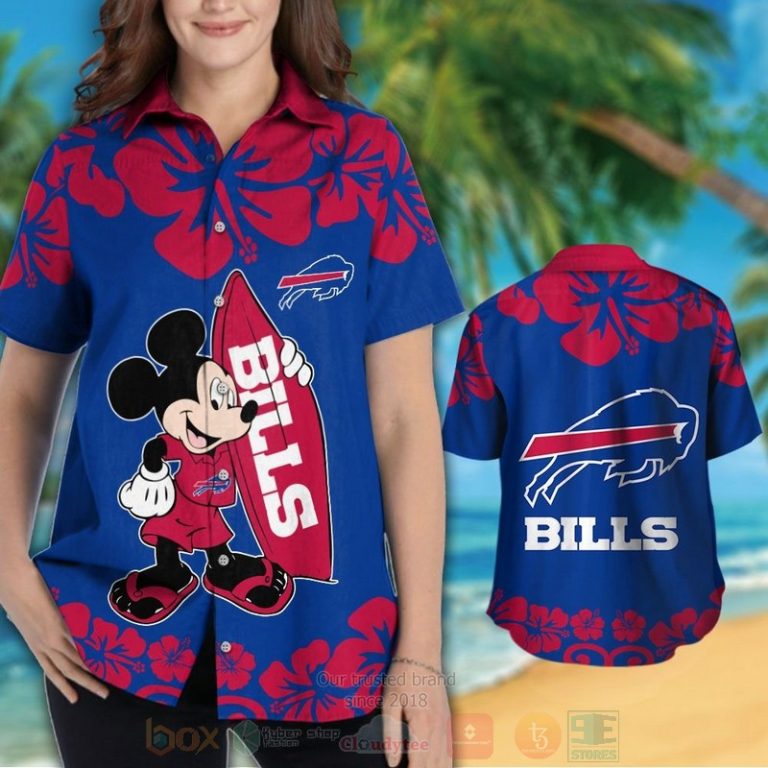 Nfl Buffalo Bills And Mickey Mouse Hawaiian Shirt, Short - Hot Sale 2025