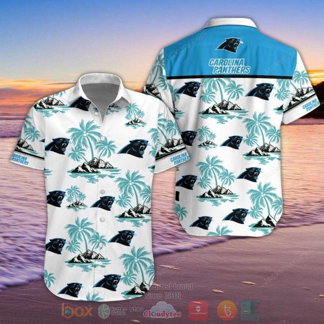 Nfl Carolina Panthers Palm Tree Hawaiian Shirt, Shorts - Hot Sale 2025