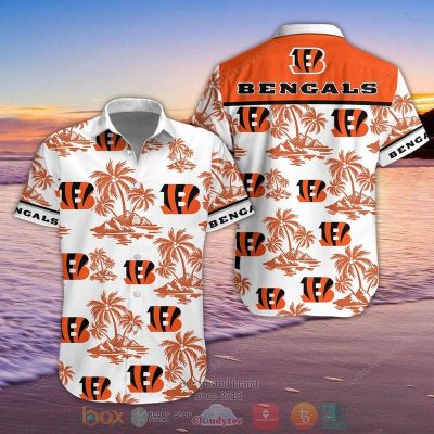 Nfl Cincinnati Bengals Palm Tree Hawaiian Shirt, Shorts - Hot Sale 2025
