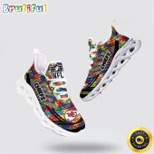 NFL Kansas City Chiefs Autism Awareness Max Soul Shoes Perfect Gift For Football Fans