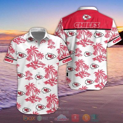 Nfl Kansas City Chiefs Palm Tree Hawaiian Shirt, Shorts - Hot Sale 2025