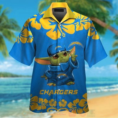 Nfl Los Angeles Chargers Baby Yoda Hawaiian Shirt, Short - Hot Sale 2025