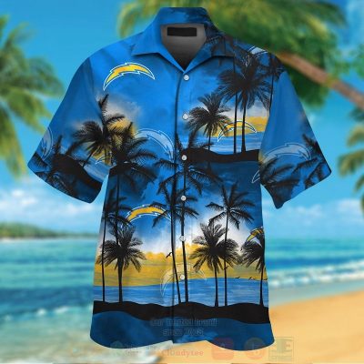 Nfl Los Angeles Chargers Blue Sky Hawaiian Shirt, Short - Hot Sale 2025