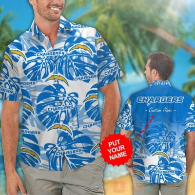 Nfl Los Angeles Chargers Custom Name Hawaiian Shirt, Short - Hot Sale 2025