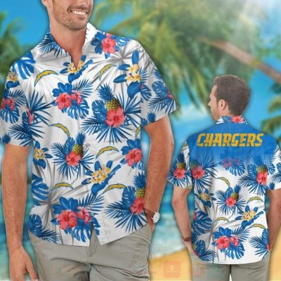 Nfl Los Angeles Chargers Hibiscus Hawaiian Shirt, Short - Hot Sale 2025