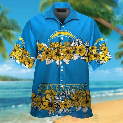 Nfl Los Angeles Chargers Hibiscus Yellow Hawaiian Shirt, Short - Hot Sale 2025