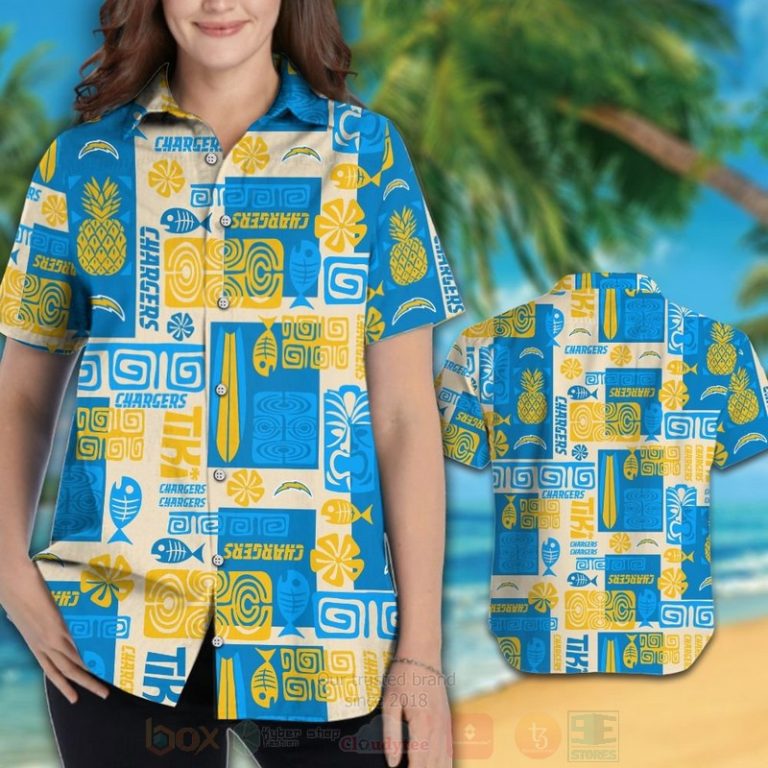 Nfl Los Angeles Chargers Pineapple Hawaiian Shirt, Short - Hot Sale 2025