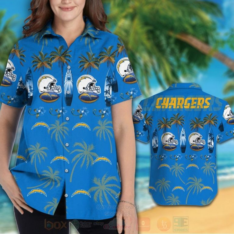 Nfl Los Angeles Chargers Rugby Cap Hawaiian Shirt, Short - Hot Sale 2025