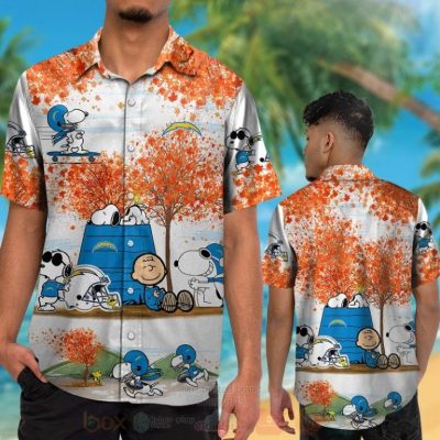 Nfl Los Angeles Chargers Snoopy Autumn Hawaiian Shirt, Short - Hot Sale 2025