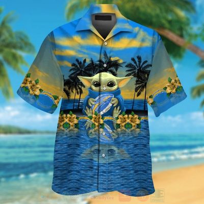 Nfl Los Angeles Chargers And Baby Yoda Hawaiian Shirt, Short - Hot Sale 2025