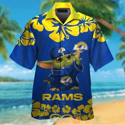 Nfl Los Angeles Rams Baby Yoda Hawaiian Shirt, Short - Hot Sale 2025