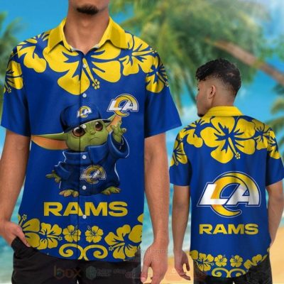 Nfl Los Angeles Rams Baby Yoda Hawaiian Shirt, Short - Hot Sale 2025