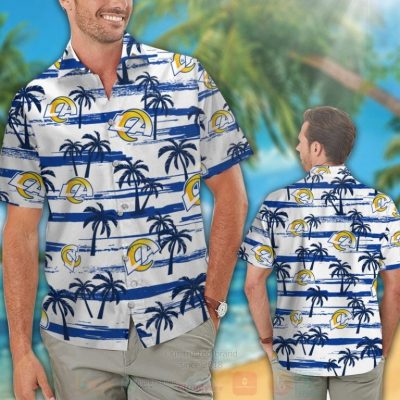 Nfl Los Angeles Rams Blue-White Hawaiian Shirt, Short - Hot Sale 2025